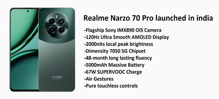 Realme Narzo 70 Pro launched in india